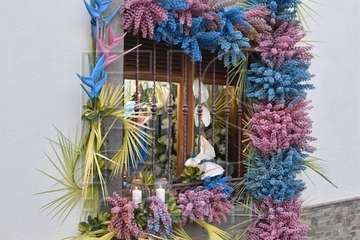 Telde pide la protección de María Auxiliadora con el rezo del 'Regina Coello' (Foto Francisco Javier Santana)